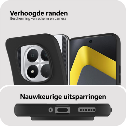 FlexLite Case - Xiaomi Poco M8 Pro (5G) - Soft TPU Back Cover - Black
