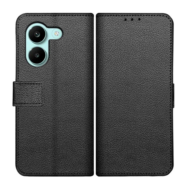 Classic Wallet Case - Xiaomi Poco X8 Pro - PU leather Book Case - Black