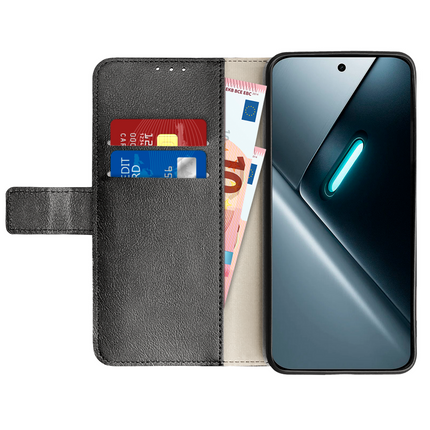 Classic Wallet Case - Xiaomi Poco X8 Pro - PU leather Book Case - Black