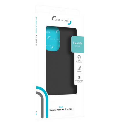 FlexLite Case - Xiaomi Poco X8 Pro Max - Soft TPU Back Cover - Black