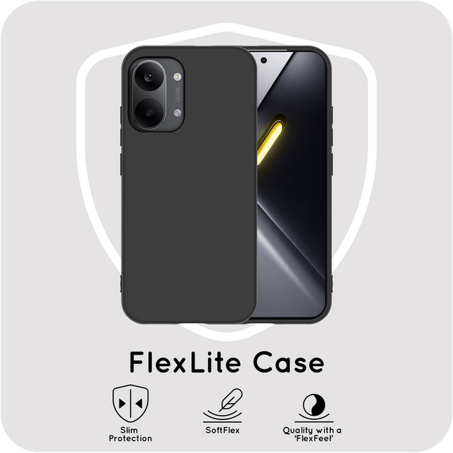 FlexLite Case - Xiaomi Poco X8 Pro Max - Soft TPU Back Cover - Black