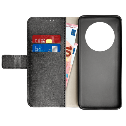 Classic Wallet Case - Xiaomi Redmi 14C - PU leather Book Case - Black
