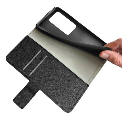 Classic Wallet Case - Xiaomi Redmi 15 (4G/5G) - PU leather Book Case - Black