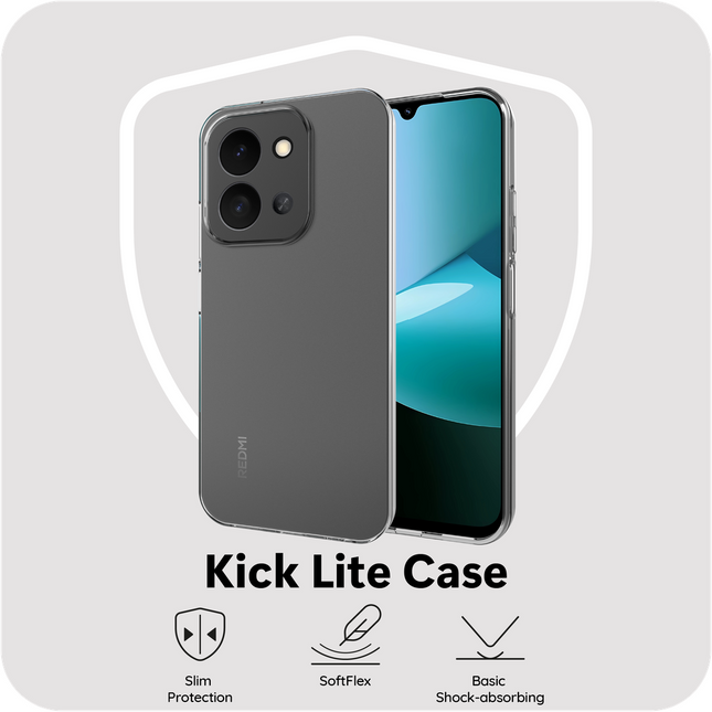 FlexLite Case - Xiaomi Redmi 15C - Soft TPU Back Cover - Clear