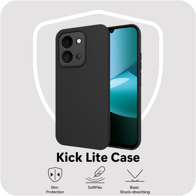 FlexLite Case - Xiaomi Redmi 15C - Soft TPU Back Cover - Black