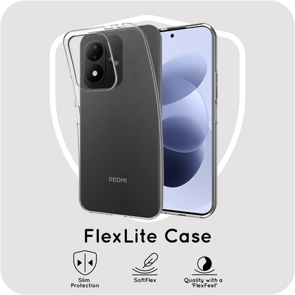 FlexLite Case - XiaomI Redmi 17 (4G / 5G) - Soft TPU Back Cover - Clear