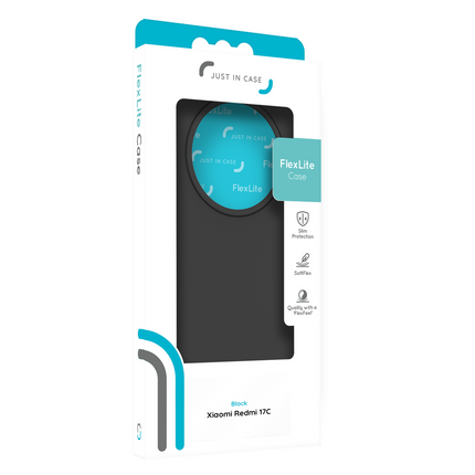 FlexLite Case - XiaomI Redmi 17C (4G) - Soft TPU Back Cover - Black