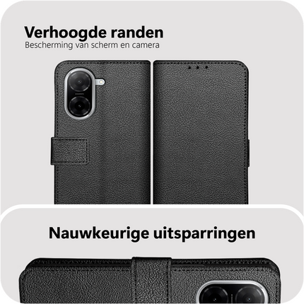 Classic Wallet Case - Xiaomi Redmi A5 - PU leather Book Case - Black