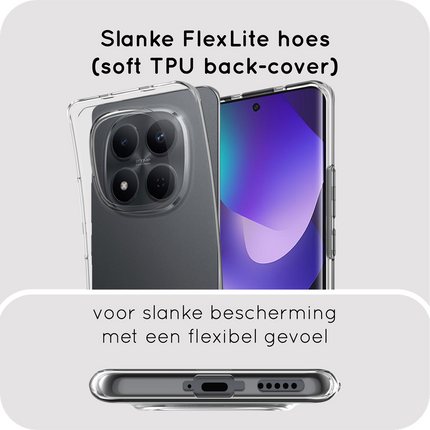 FlexLite Case - Xiaomi Redmi Note 15 (4G/5G) - Soft TPU Back Cover - Clear