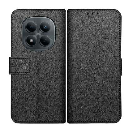 Classic Wallet Case - Xiaomi Redmi Note 15 Pro (4G) - PU leather Book Case - Black