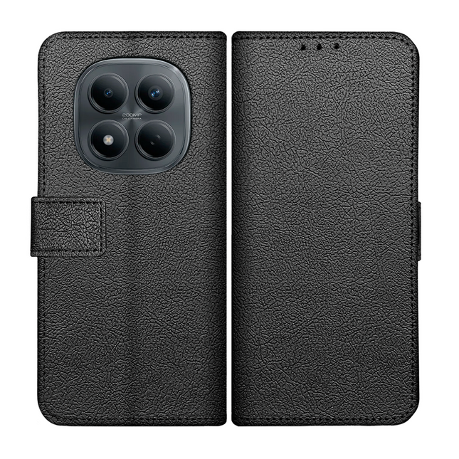 Classic Wallet Case - Xiaomi Redmi Note 15 Pro (4G) - PU leather Book Case - Black