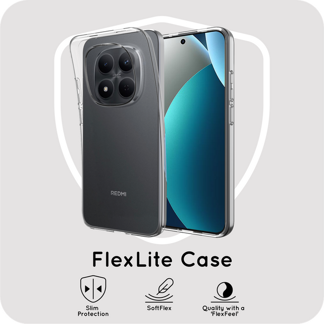 FlexLite Case - Xiaomi Redmi Note 15 Pro (4G) - Soft TPU Back Cover - Clear