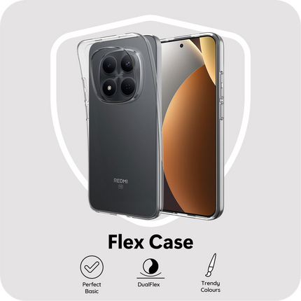 FlexLite Case - Xiaomi Redmi Note 15 Pro (5G) - Soft TPU Back Cover - Clear