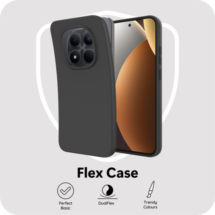 FlexLite Case - Xiaomi Redmi Note 15 Pro+ (5G) - Soft TPU Back Cover - Black