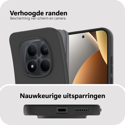 FlexLite Case - Xiaomi Redmi Note 15 Pro+ (5G) - Soft TPU Back Cover - Black