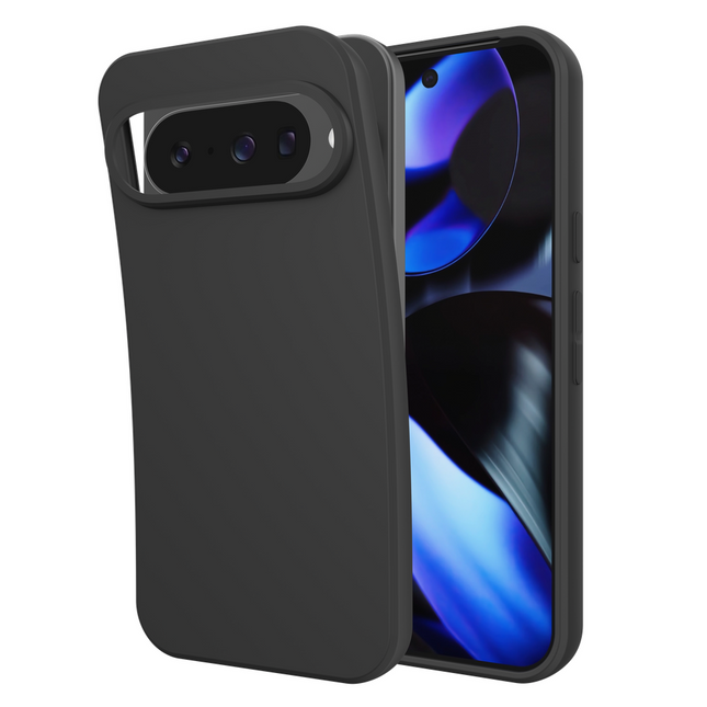 Lanyard Case - Google Pixel 10 / 10 Pro - Soft TPU Protective Cover with Necklace - Black