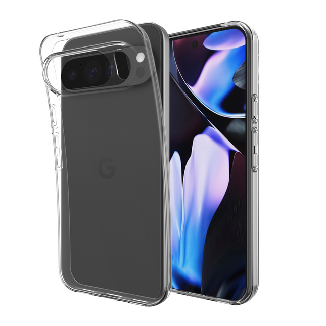 Lanyard Case - Google Pixel 10 Pro XL - Soft TPU Protective Cover with Necklace - Clear