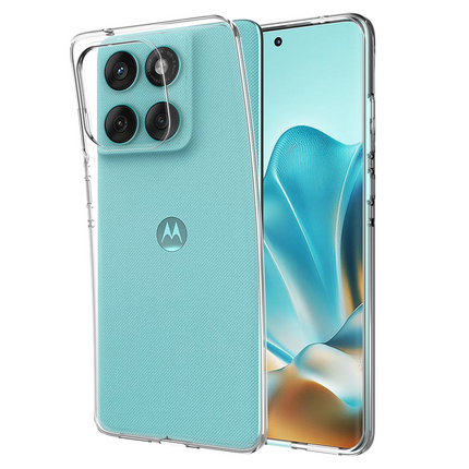 Lanyard Case - Motorola Edge 60 Fusion / Edge 60 / 60s - Soft TPU Protective Cover with Necklace - Clear