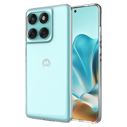Lanyard Case - Motorola Edge 60 Fusion / Edge 60 / 60s - Soft TPU Protective Cover with Necklace - Clear