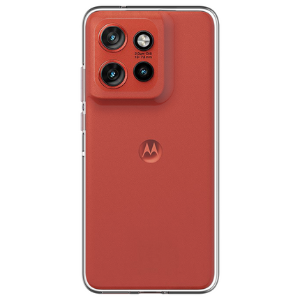 Lanyard Case - Motorola Edge 60 Neo - Soft TPU Protective Cover with Necklace - Clear
