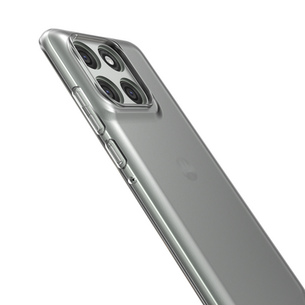 Lanyard Case - Motorola Edge 60 Pro - Soft TPU Protective Cover with Necklace - Clear