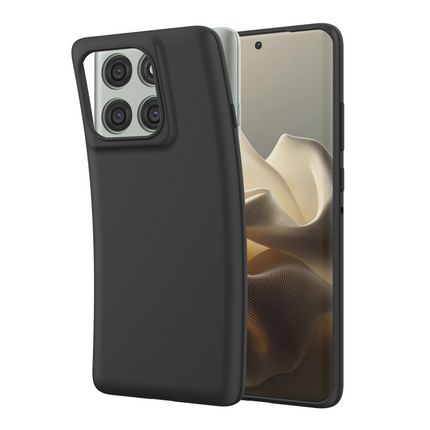 Lanyard Case - Motorola Edge 60 Pro - Soft TPU Protective Cover with Necklace - Black