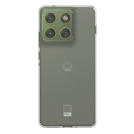 Lanyard Case - Motorola Edge 70 - Soft TPU Protective Cover with Necklace - Clear