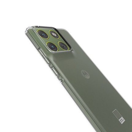 Lanyard Case - Motorola Edge 70 - Soft TPU Protective Cover with Necklace - Clear