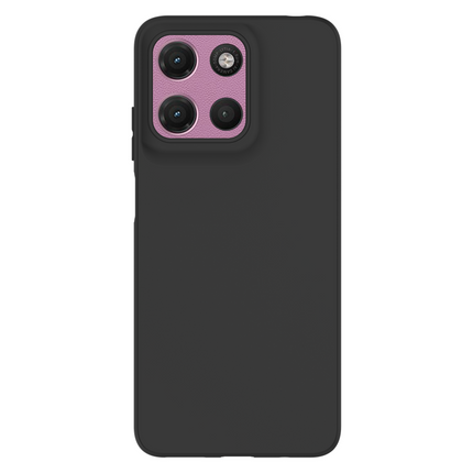 Lanyard Case - Motorola Moto G17 / G17 Power - Soft TPU Protective Cover with Necklace - Black