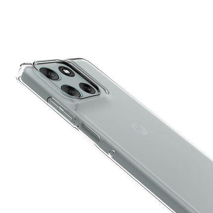 Lanyard Case - Motorola Moto G56 - Soft TPU Protective Cover with Necklace - Clear