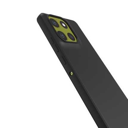 Lanyard Case - Motorola Moto G86 - Soft TPU Protective Cover with Necklace - Black