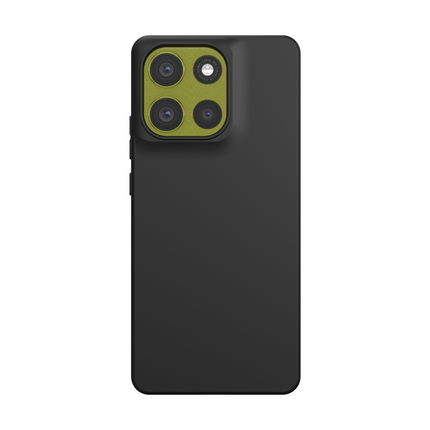 Lanyard Case - Motorola Moto G86 - Soft TPU Protective Cover with Necklace - Black
