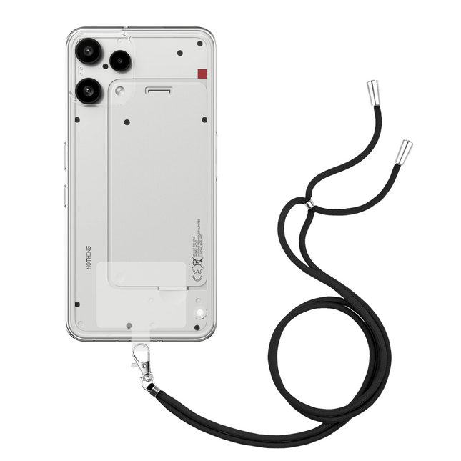 Lanyard Case - Nothing Phone (3a) Lite - Soft TPU Protective Cover with Necklace - Clear