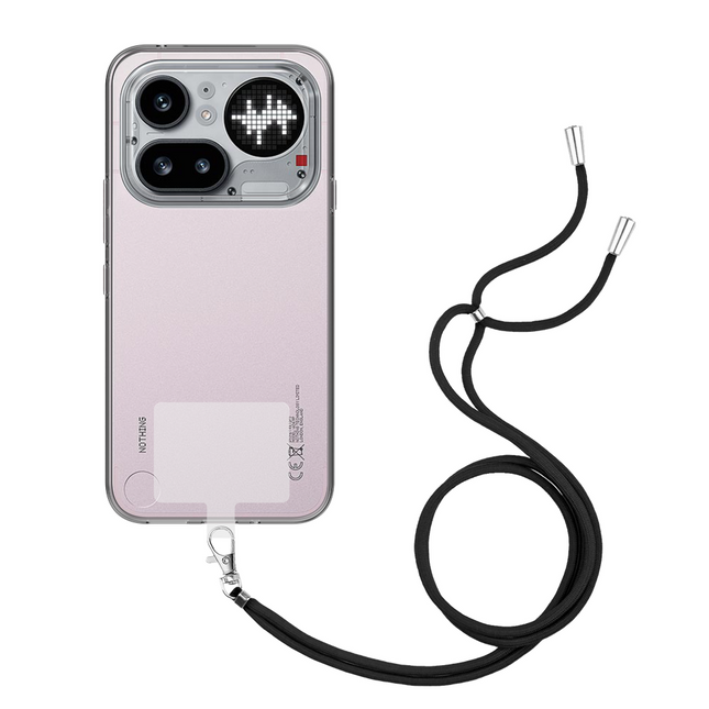Lanyard Case - Nothing Phone (4a) Pro - Soft TPU Protective Cover with Necklace - Clear