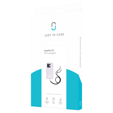 Lanyard Case - OnePlus 15 - Soft TPU Protective Cover with Necklace - Clear