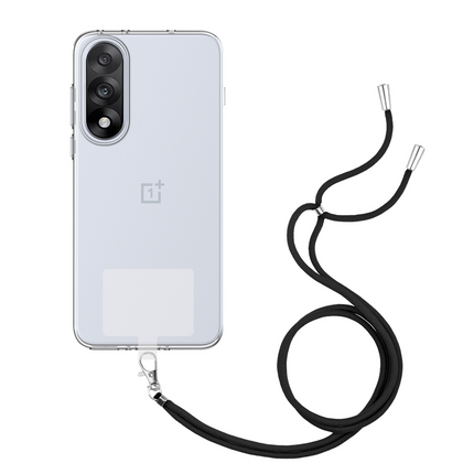 Lanyard Case - OnePlus Nord 5 - Soft TPU Protective Cover with Necklace - Clear