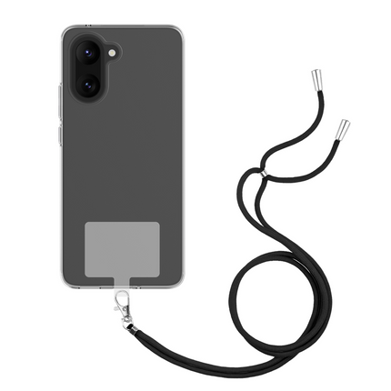 Lanyard Case - OnePlus Nord CE5 - Soft TPU Protective Cover with Necklace - Clear