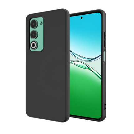 Lanyard Case - Oppo A5 (5G) - Soft TPU Protective Cover with Necklace - Black