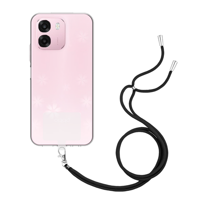 Lanyard Case - Oppo A6 (4G/5G) / A6s (4G/5G) - Soft TPU Protective Cover with Necklace - Clear
