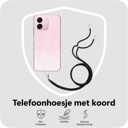 Lanyard Case - Oppo A6 (4G/5G) / A6s (4G/5G) - Soft TPU Protective Cover with Necklace - Clear