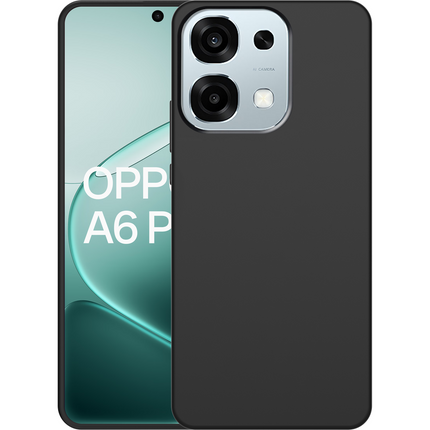 Lanyard Case - Oppo A6 Pro - Soft TPU Protective Cover with Necklace - Black
