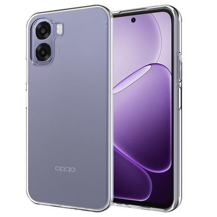 Lanyard Case - Oppo A6x (4G/5G) - Soft TPU Protective Cover with Necklace - Clear
