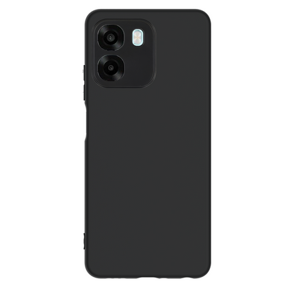 Lanyard Case - Oppo A6x (4G/5G) - Soft TPU Protective Cover with Necklace - Black