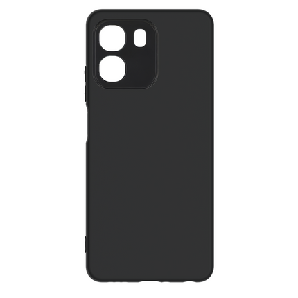 Lanyard Case - Oppo A6x (4G/5G) - Soft TPU Protective Cover with Necklace - Black