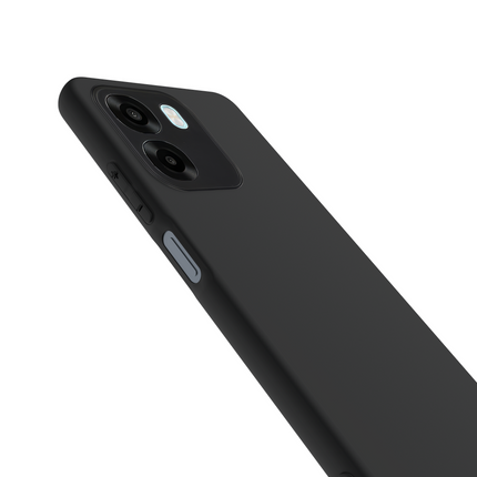 Lanyard Case - Oppo A6x (4G/5G) - Soft TPU Protective Cover with Necklace - Black