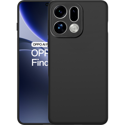 Lanyard Case - Oppo Find X9 - Soft TPU Protective Cover with Necklace - Black