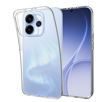 Lanyard Case - Oppo Reno15 F - Soft TPU Protective Cover with Necklace - Clear