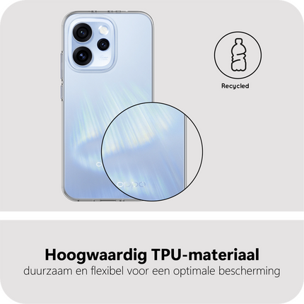 Lanyard Case - Oppo Reno15 - Soft TPU Protective Cover with Necklace - Clear