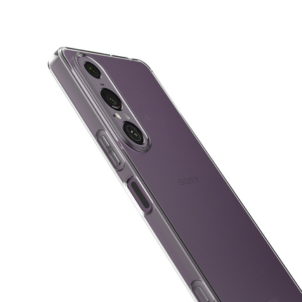 Lanyard Case - Sony Xperia 1 VII - Soft TPU Protective Cover with Necklace - Clear