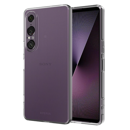 Lanyard Case - Sony Xperia 1 VII - Soft TPU Protective Cover with Necklace - Clear